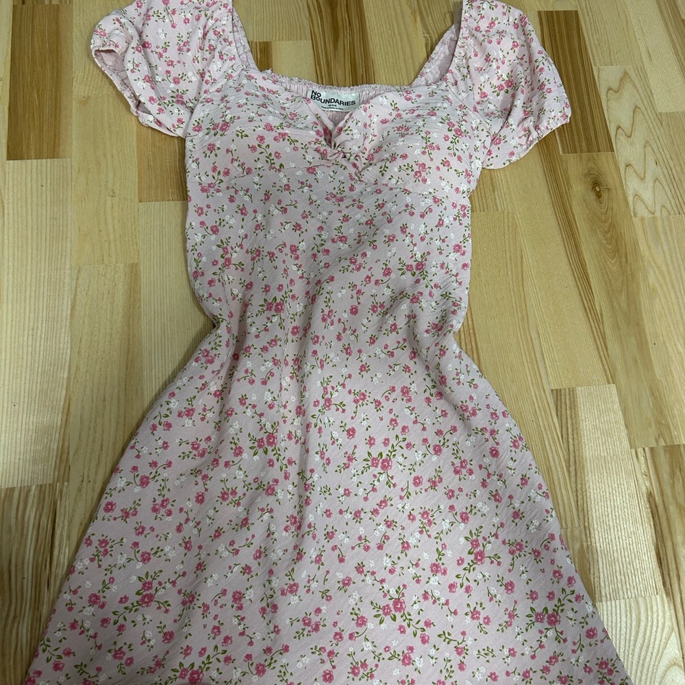No Boundaries Pink Floral women’s Dress